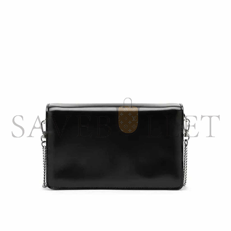 PRADA LOGO-PLAQUE MICRO LEATHER SHOULDER BAG 1BD307 (19*10.5*3.5cm) 